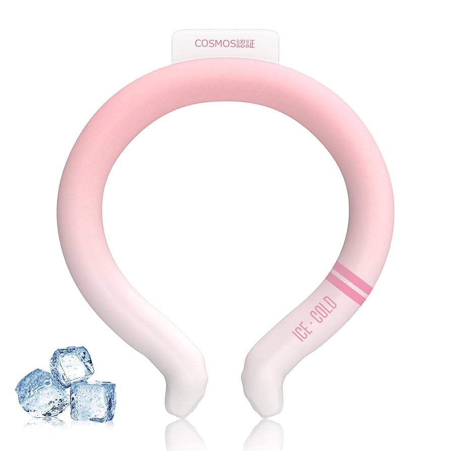 ❄️☘️ ネッククーラー ピンク グラデーション 28℃で凍結 SUO（SUO）（メンズ、レディース）ネッククーラー RING 28° ICE